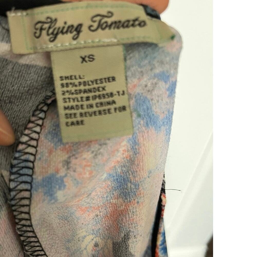 Flying Tomato Floral Wrap Jumpsuit XS | Wide Leg Boho Indie Y2K Vintage Inspired - Picture 4 of 4